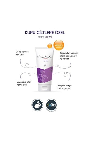 C'enta Beauty Centa Beauty Kuru Cilt Gece Kremi 50ml