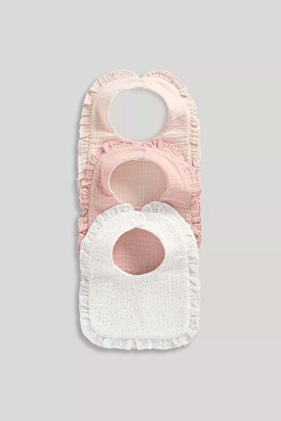 MOTHERCARE 3 Pack Muslin Dribble Bibs