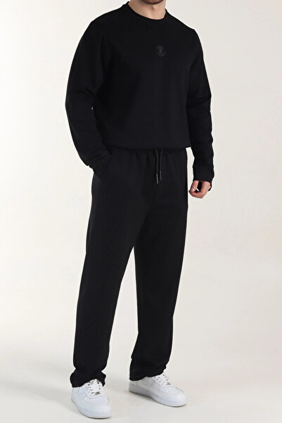 EXSPORT 2-Piece Oversized Long Sleeve Comfortable Loose Seasonal Tracksuit Set