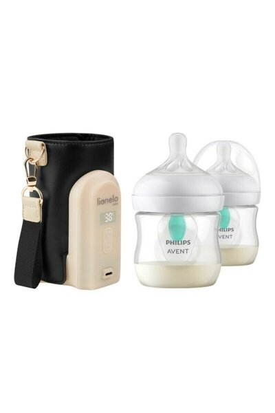 Lionelo Set incalzitor biberoane, Lionelo, ThermUp + 2x biberoane, Philips Av...