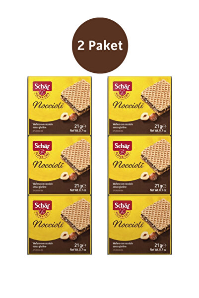 Schar Noccioli Fındıklı Kakaolu Gofret 3x21 Gr (2 Adet)