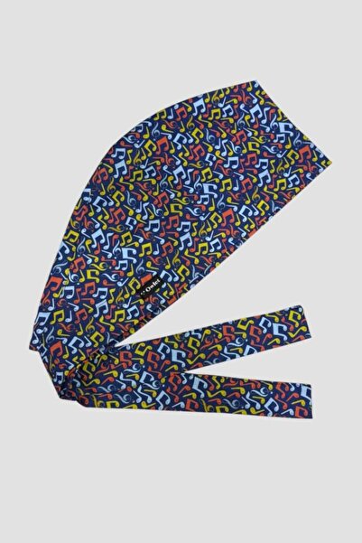 Owlet Medikal Colorful Sheet Music Surgical Hijab Bonnet