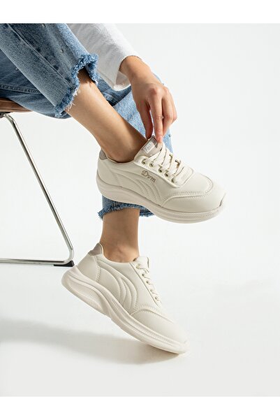 ALEMDAR AYAKKABI ORİGO Cream Дамски маратонки