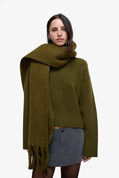 Bershka Solid-coloured scarf