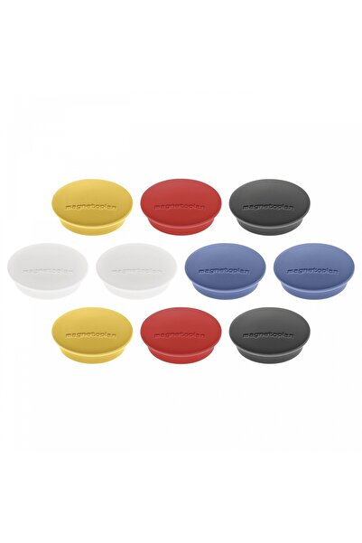 Magnetoplan Discofix JUNIOR Whiteboard magnets, 34 mm, yellow, 10 pcs/set