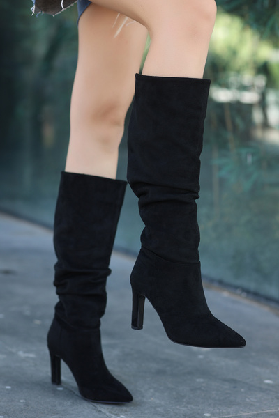 kajal ayakkabı Μπότες PİER 200 με φυσούνα κάτω από το γόνατο