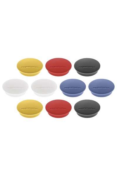 Magnetoplan Discofix JUNIOR Whiteboard magnets, 34 mm, white, 10 pcs/set