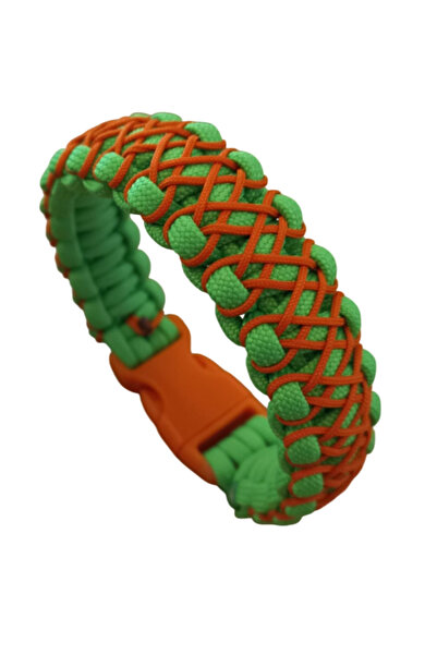 PARACORD من بيليكليك للرجال باللون الأخضر والبرتقالي 1