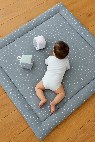 Dizanor Kare Bebek/Çocuk Oyun Halısı, Yenidoğan Emekleme Pedi, Aktivite Matı