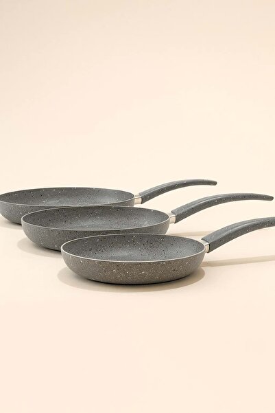 Jenisa Granite 3-Piece Frying Pan Set - 24/26/28 cm Frying Pan