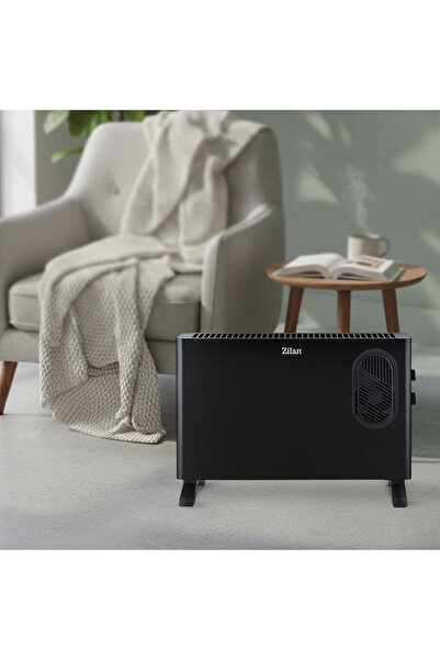 Zilan Ventilconvector ZLN2055, Termostat reglabil, Protecție la supraîncălzire, Putere 1250 / 2000W