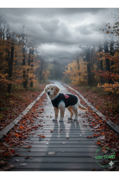 Gobo Love Patterned Winter Black Cat Dog Outfit Dress Xlarge/Xl/Size 4