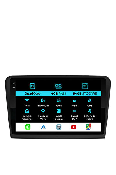 NavStore Navigatie Dedicata Skoda Superb 2 (2008-2015),QuadCore, 10Inch, 4Gb ...