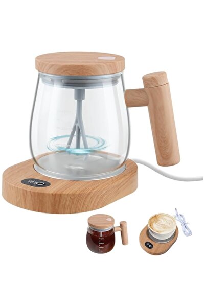 Aurov Blender and Heater Mug, Borosilicate Glass, Electric Mixer, Removable Lid, 400ml