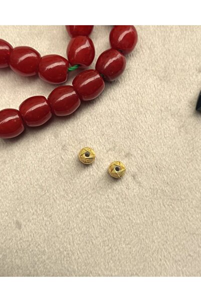 KAZZAZE Tesbih Malzemesi Gümüş Kazaziye El Örmesi 6X7 MM Kazaz Top 2 ADET Küç...
