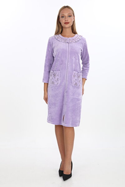 STELLETO Βρεφικό φόρεμα με λεπτομέρειες από πέτρα και κέντημα, με επάνω τσέπη και φερμουάρ, βελούδινο