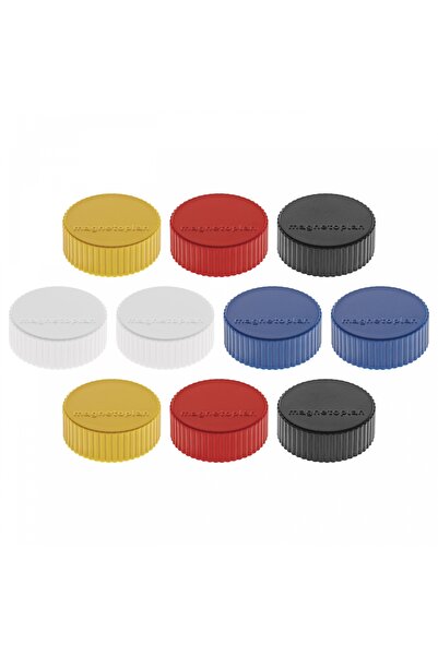 Magnetoplan Discofix MAGNUM Magneti whiteboard, 34 mm, rosu, 10 buc/set