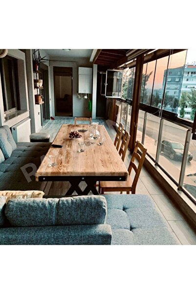 raweyn Fayer Doğal Ahşap Yemek Masası - 85x140