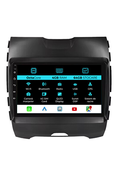 NavStore Dedicated Navigation Ford Edge (2015 - 2021), 9Inch, 4Gb Ram, 64Gb Storage, Carplay