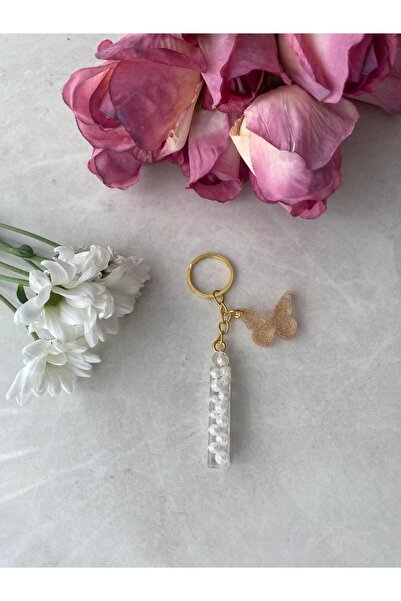 Bellinzona I Буква Перла Детайлен ключодържател и талисман [с опция за помпон]