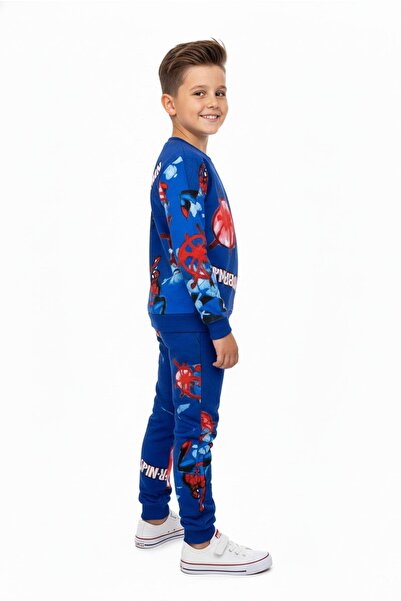 NEWKİDS Printed 2 Yarn Ribbed Cotton Boy's Suit