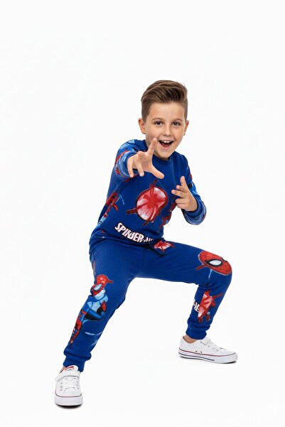 NEWKİDS Printed 2 Yarn Ribbed Cotton Boy's Suit