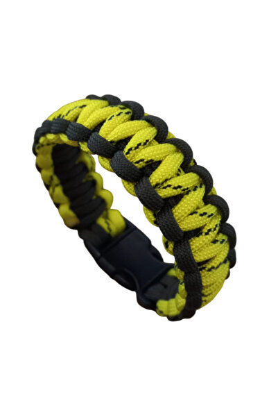 PARACORD من Bileklik Erkek Sarı Black1