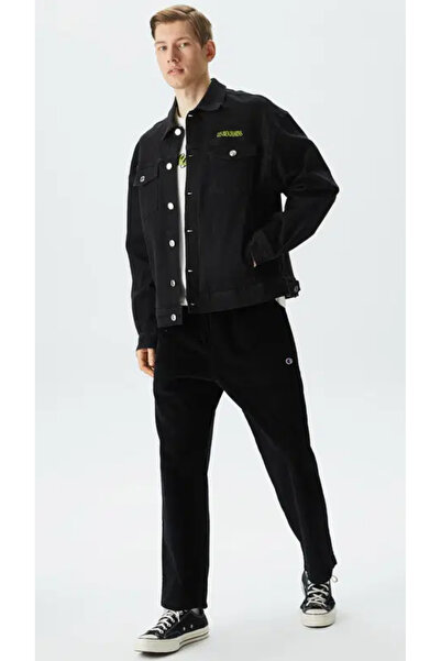 LES BENJAMINS Men's Back Printed Denim Jacket