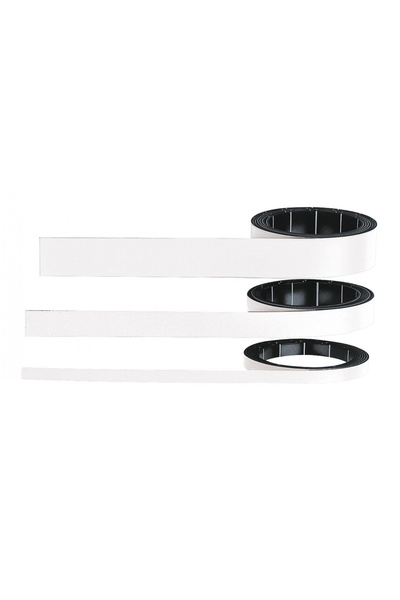 Magnetoplan White magnetic tape, 1000 x 5 mm