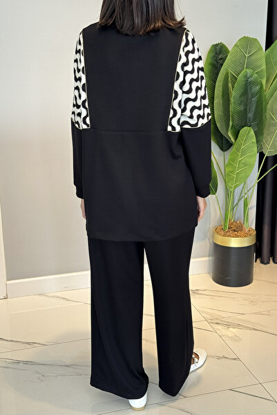 Lale Butik Low Arm 2-Piece Set 25120 Black