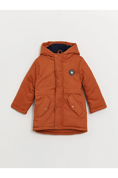 LC Waikiki Lcw Baby Brown Hooded Baby Boy Parka
