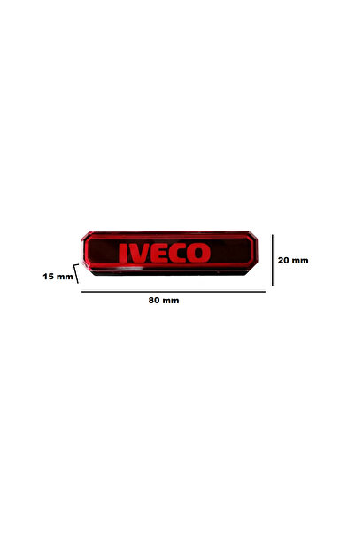 realauto Clearance lamp with NEON LOGO IVECO 12-24 V red