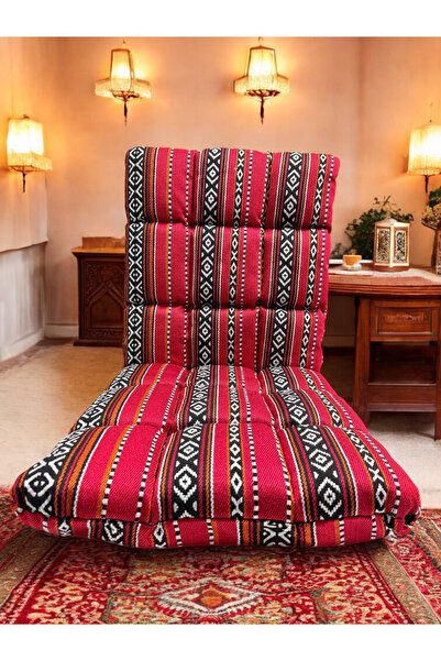 VELMORE Paradiso HIGH BACK CHAIR | Adjustable 5-Angle Recliner Chair with Sponge Padding - Red