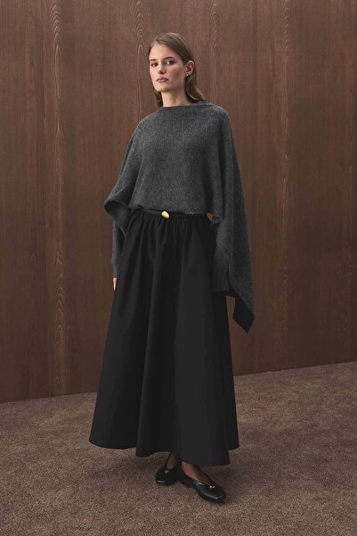 Hooopstore Cape Detailed Knitwear Antarasit Sweater