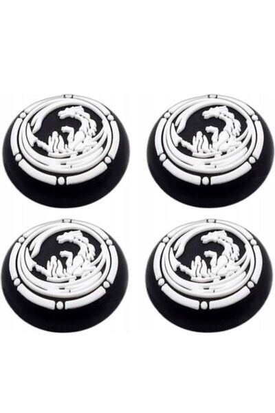 CRK TECH Ps5 Dualsense Xbox Ps4 Ps3 4 Çift Tırtıklı Analog Başlığı Beyaz Ultr...