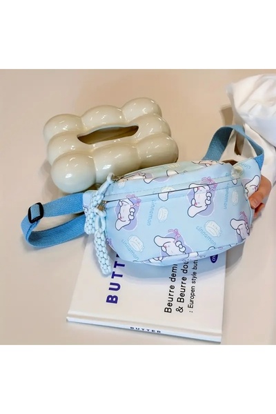 GlassySKY Geantă pentru copii Blue Cinnamon Dog Geantă de corp