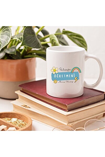 Hediye Vakti Special Mug for Philosophy Teachers – Gift Mug for Teachers' Day with Colorful Design