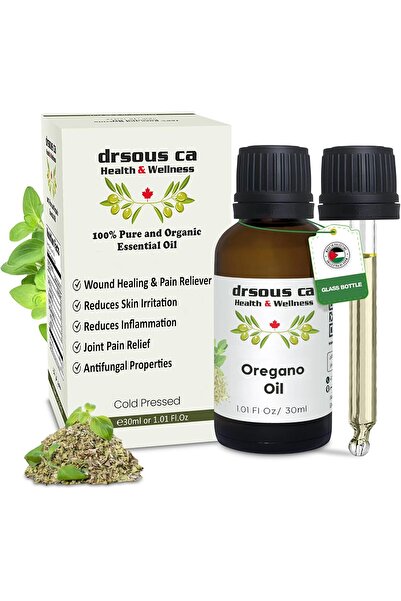 dr sous زيت الأوريجانو العضوي 30 مل - زيت عطري نقي 100% معصور على البارد