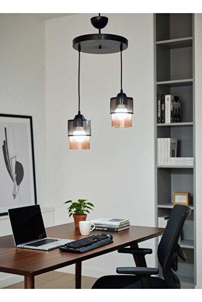 Aydınlatma Dünyam Vianna 2li Siyah Sarkıt