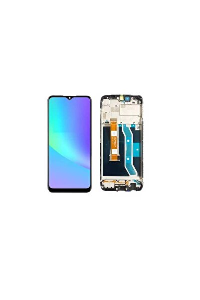 Genos Oppo Realme C25S ile Uyumlu Lcd Ekran Dokunmatik Çıtalı Rmx3195