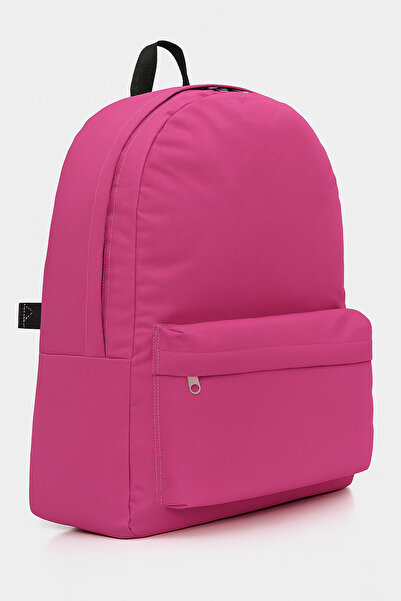 KAFF Ροζ Γυναικείο Σχολικό Σακίδιο Πλάτης Καθημερινής Χρήσης με Θήκη Laptop και Λουράκια Βαλίτσας -2086PLCAN