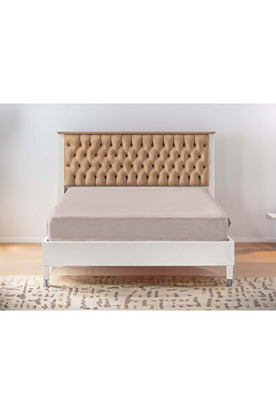 Storish Helin Çift Kişilik Başlıklı Karyola 160x200 Beyaz