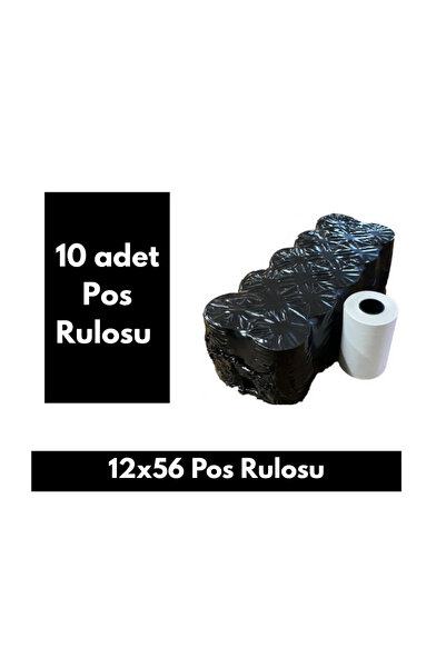 CİCİAMBALAJ 10 Adet Yazar Kasa Pos Rulosu 56mmx12m