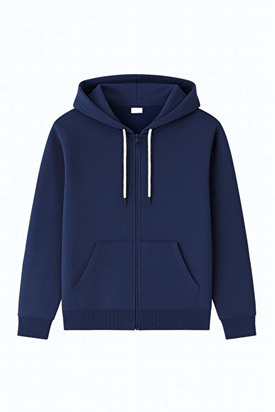 CGA Мъжка суитшърт с качулка и цип, тъмно син Мъжка суитшърт с качулка, тъмно син
