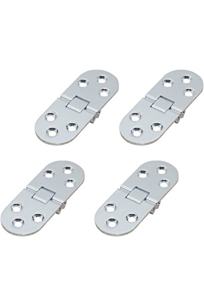 OEM Set 4 hinges, Zinc, 7.9 cm, Silver
