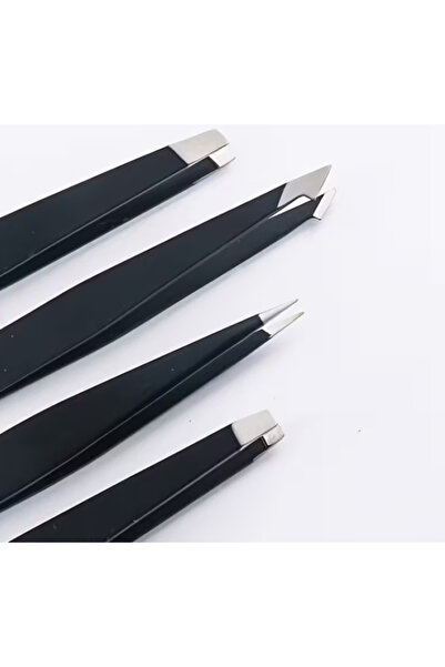 SaraTremo Set de 4 pensete profesionale din oțel inoxidabil