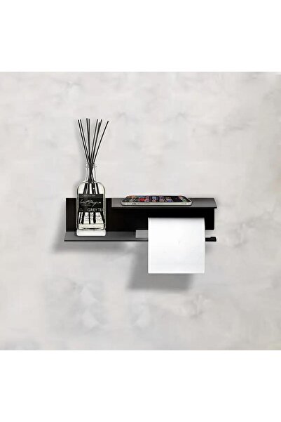 Güneş Krom Dekorasyon Çelik Tuvalet Kağıdı Askısı-Raflı Tuvalet Kağıdı WC Kağ...