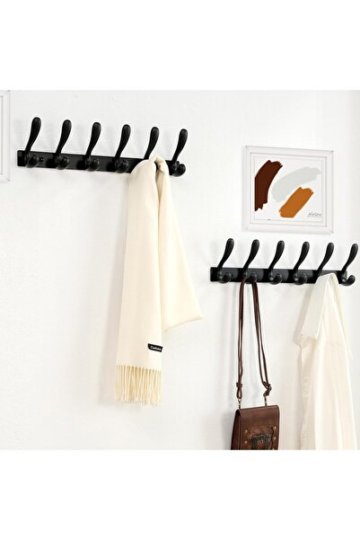 Honsel Cârlige de haine HONSKY pentru perete, 44 cm, metalice, cu 6 cârlige