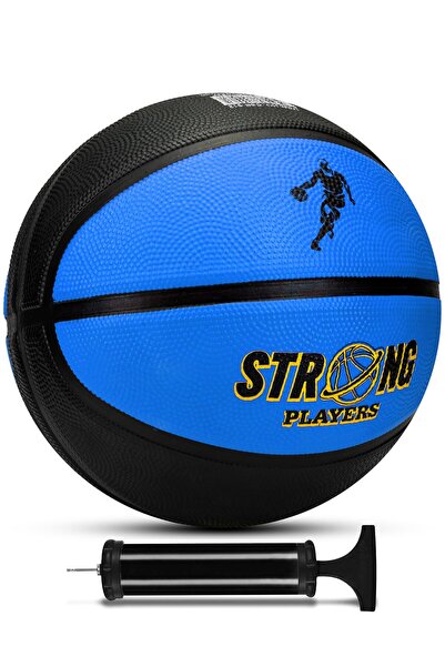 Telvesse Strong Basketbol Topu Pompalı Full Kauçuk Dayanıklı Deep Channel Kab...