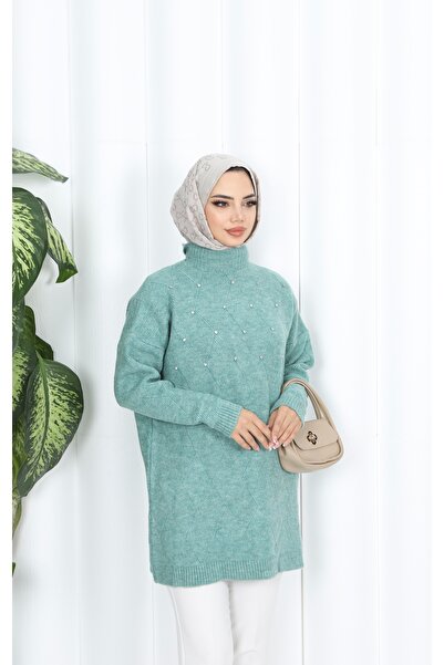 NİSUM MODA Stoned Knitwear Tunic